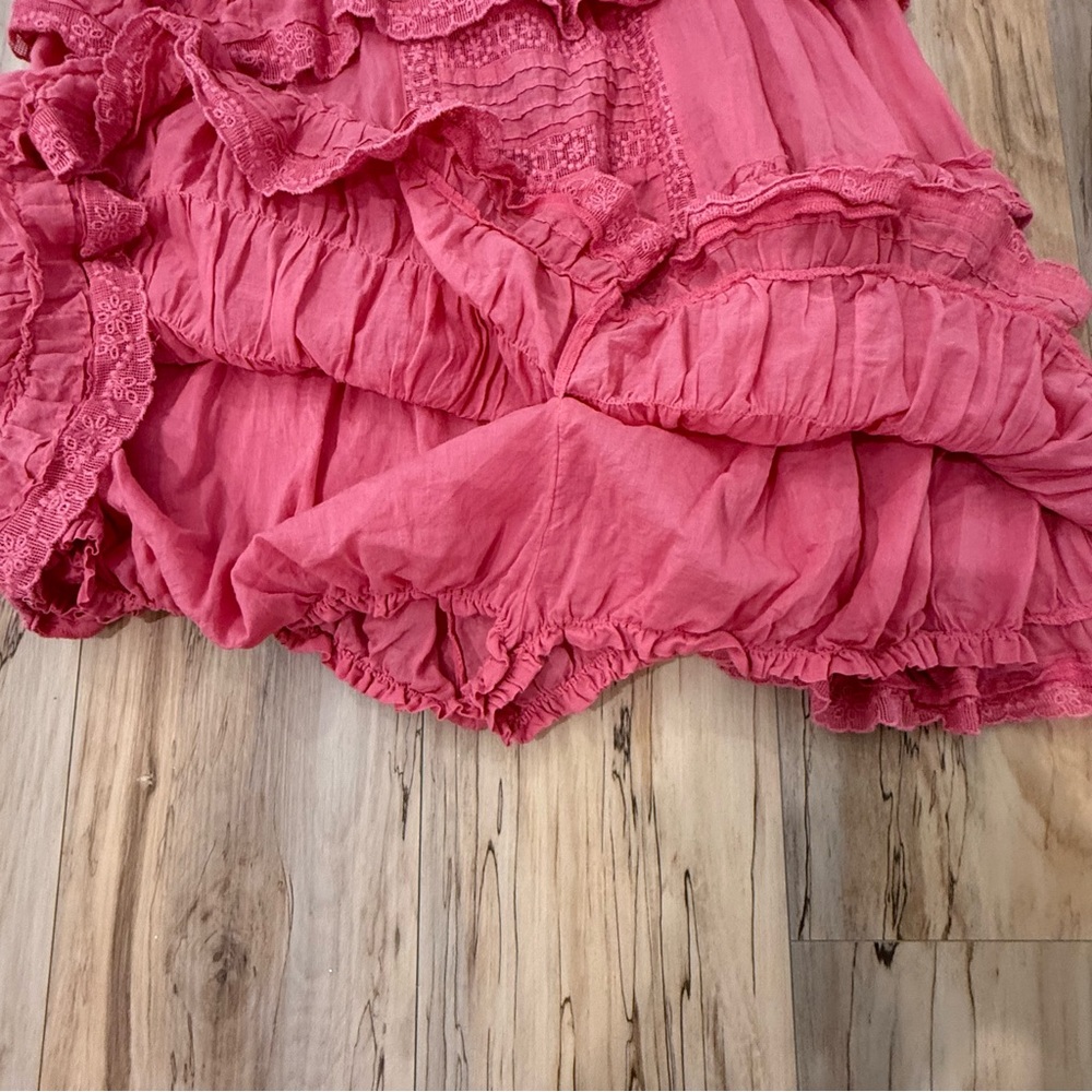 Pink Ruffled Jumpsuit - Picture 9 of 12
